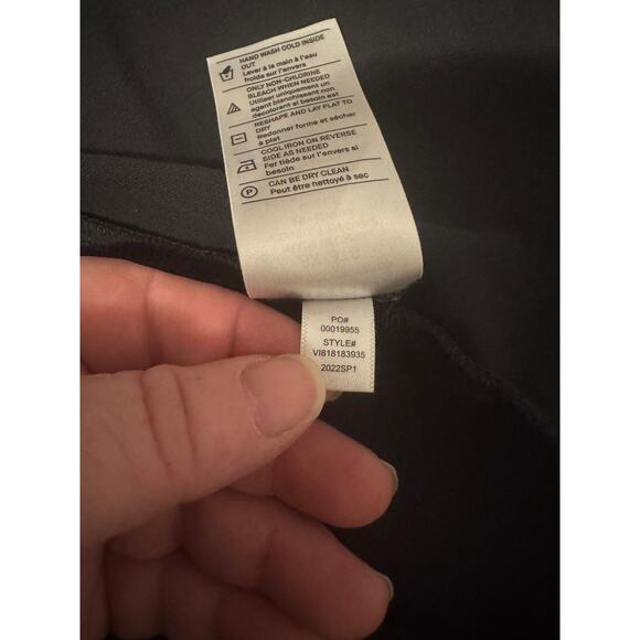 Vince Dress Womens 3X Gray Short Sleeve Scoop Neck Belted A-Line Midi Jersey - Picture 10 of 12